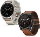 Garmin-Epix-Pro-Gen-2-Sapphire-Edition-42mm-Cream-Gold-Stainless-Steel-with-Cream-Heathered-Nylon-Band-51mm-Carbon-Grey-DLC-Titanium-with-Chestnut-Leather-Band Sale