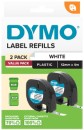 Dymo-LetraTag-100H-Plastic-Label-Tape-12mm-Black-on-White-2-Pack Sale