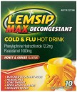 Lemsip-Max-Decongestant-Cold-Flu-Hot-Drink-Honey-Ginger-10-Sachets Sale