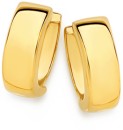 9ct-Gold-10mm-Polished-Huggie-Earrings Sale