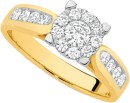 9ct-Gold-Diamond-Cluster-Ring Sale