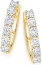 Alora-9ct-Gold-Lab-Grown-Diamond-Claw-Set-Huggie-Earrings Sale