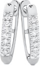 9ct-White-Gold-Diamond-Claw-Set-Huggie-Earrings Sale