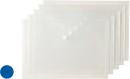 Keji-Button-Document-Wallet-5-Pack-Clear Sale