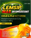Lemsip-Max-Decongestant-Cold-Flu-Hot-Drink-Lemon-Flavour-10-Sachets Sale