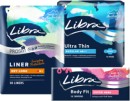 Libra-Dry-Long-Liners-30-Pack-Ultra-Thin-Regular-Pads-With-Wings-14-Pack-or-Tampons-Super-16-Pack Sale