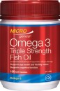 Microgenics-Omega-3-Triple-Strength-Fish-Oil-150-Capsules Sale