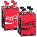 Coca-Cola-Classic-or-Zero-Sugar-Soft-Drink-Glass-Bottles-4-x-330ml Sale