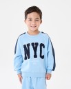 Oversized-Print-Panel-Crew-Neck-Sweatshirt Sale