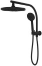 Flexispray-Havana-WELS-3-star-9Lmin-Short-Twin-Shower-in-Black-Matt Sale