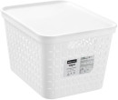 Boxsweden-Kept-39cm-x-30cm-x-24cm-Large-Storage-Basket-with-Lid-in-White Sale