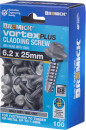 Bremick-Vortex-Plus-25mm-x-62mm-Hex-Cladding-Screws-Pack-of-100 Sale