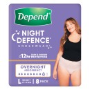Depend-Night-Defence-Incontinence-Underwear-Pk-8 Sale