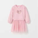 Australian-Cotton-Blend-Fleece-Tulle-Jumper-Dress-Pink-Heart Sale