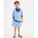 Australian-Cotton-14-Zip-Jumper-Shorts-2-Piece-Set-Washed-Blue Sale