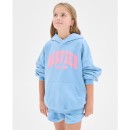 Australian-Cotton-Blend-Fashion-Washed-Hooded-Jumper-Blue Sale