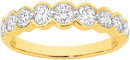 Alora-9ct-Gold-Lab-Grown-Diamond-Semi-Bezel-Set-Band Sale