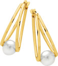 9ct-Gold-Cultured-Freshwater-Pearl-Inside-Split-Oval-Hoop-Earrings Sale
