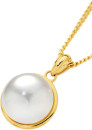 9ct-Gold-Cultured-Freshwater-Pearl-Button-Pendant Sale