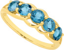 9ct-Gold-London-Blue-Topaz-Swirl-Split-Shoulder-Ring Sale