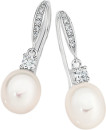 Sterling-Silver-Pearl-Cubic-Zirconia-Drop-Hook-Earrings Sale