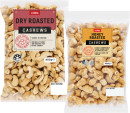 Coles-Dry-Roasted-Honey-Roasted-Natural-or-Roasted-Salted-Cashews-400g-Pack Sale
