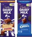 NEW-Cadbury-Dairy-Milk-Oreo-Vanilla-or-Crunchie-Block-Chocolate-162g-190g Sale