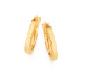 9ct-Gold-2x10mm-Square-Tube-Hoop-Earrings Sale