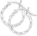Sterling-Silver-15x15mm-Square-Tube-Hoop-Earrings Sale
