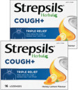 Strepsils-Herbal-Cough-Triple-Relief-Honey-Lemon-Flavour-16-Lozenges Sale