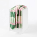 Check-Teddy-Fleece-Throw-Pink-and-Green Sale