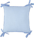 43cm-Bow-Cushion-Blue Sale