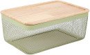 Large-Basket-with-Wooden-Lid-Green Sale