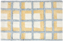 Check-Bath-Mat-Blue-and-Yellow Sale
