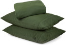 Stonewashed-Cotton-Sheet-Set-King-Bed-Green Sale