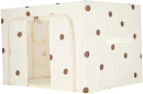 Linen-Look-Collapsible-Box-with-Window-Large-Polka-Dot Sale