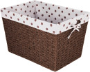 Large-Paper-Rope-Basket-with-Polka-Dot-Liner-Beige Sale