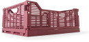 13L-Linear-Collapsible-Crate-Medium-Burgundy Sale