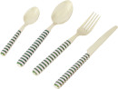 16-Piece-Green-and-Pink-Cutlery-Set Sale