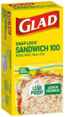 Glad-Snap-Lock-Resealable-Sandwich-Bags-100-Pack Sale