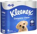 Kleenex-Complete-Clean-Toilet-Paper-9-Pack Sale