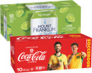 Coca-Cola-Soft-Drink-or-Mt-Franklin-Sparkling-Water-10x375mL Sale