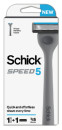 NEW-Schick-Speed-5-Razor-Kit-Men-1-Pack Sale