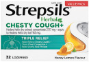 Strepsils-Herbal-Chesty-Cough-Honey-Lemon-32-Lozenges Sale