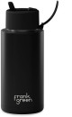 Frank-Green-Stainless-Steel-Reuseable-Bottle-with-Flip-Straw-34oz1L-Midnight Sale