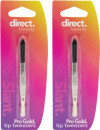 NEW-Direct-Beauty-Pro-Gold-Tip-Tweezers-1-Pack Sale