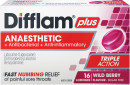 Difflam-Plus-Anaesthetic-Sore-Throat-Lozenge-Wild-Berry-Flavour-16-Pack Sale