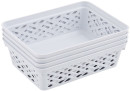 Keji-Small-Storage-Tray-800mL-4-Pack-White Sale