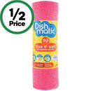 Dishmatic-Tear-N-Wipe-Microfibre-Cloths-Pk-10 Sale