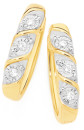 9ct-Gold-Diamond-Twist-Huggie-Earrings Sale